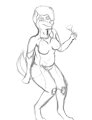 Female Husky Sketch