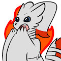 Surprised Reshiram by BlazeReshiram