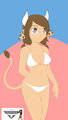 Kana Cow Swimsuit  by KentinaStar