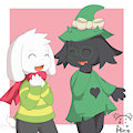 Asriel and Ralsei