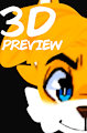 AU- Miles 'Tails' Prower 3D Preview by SpookySketchBook