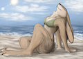 Beach Bun Pinup by Lizet