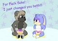 Peeing competition by CyrusTheCat