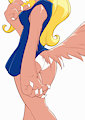 a skirt over a tail