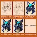 Commissions Headshots by InotiaWolfein
