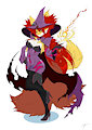 Sketch commission #2-a Delphox by Mirapony