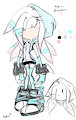 Alba the Albino Echidna by SoultheMysterious