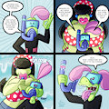 Jimmy and his snorkel mask by JAMEArts
