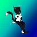 Cheeky Kitten Posing coloured 
