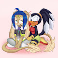 "Birb Snuggles" by Linzuki