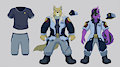 Akela and Kenji's clothes by ChiefAkela
