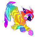i'll blend up that rainbow above you
