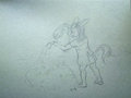 Sketch — Watering the Flowers by StrawberrieCreamed