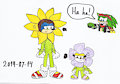 The Sunflower and the Perriwinkle