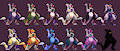 12 Gejhi Color Palettes For MUGEN