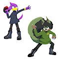 Kensou and Violet by wolfboom