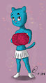 Cheerleader Gumball by Wormychan