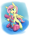 Fluttershy Banzai Seahorse by ponballoon