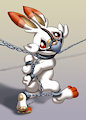 Commission: Scorbunny Chained