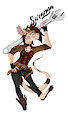 Saranya Con Badge by kittensnark