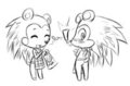 Mabel and Sabel sisters by TenshiGarden