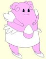 And the vulpix's Partner, Blissey.