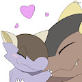 Mega-Kangaskhan Cuddles by Afterglow