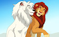 kimba and simba by SASAMARU