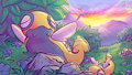 Dunsparce a Wandering Party by Uluri