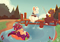 relaxing summer day