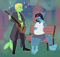 ManicMoon [Commission - Coloured Sketch]