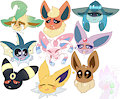Expressive Eeveelutions by sashtrash