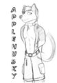 AppleHusky Conbadge by Applehusky