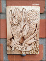 Gree-pyrography badge
