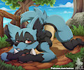 Lucario just chillin