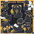 Anubis Wolve (Sticker Pack) by Cloufy