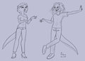[Sketch] Otterfication – Kiara and Fabrizio