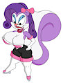 Fifi La Fume as Rouge with Rarity's Mane