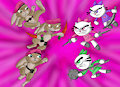 The Pink Berets -VS- The Chung Pow Kitties (by Linkina)