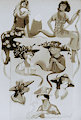 Fancy Hats Vintage Color
