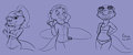 [Sketchdump] Otters x Pokémon Sun/Moon NPCs