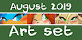 August Art Set Up on Gumroad