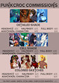 PunkCroc Commission Sheet by punkcroc
