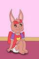 Amy Sitting in her Room -By Clovershroom-