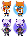 Ultra Despair Girls Chibi Nic and Ryan by JustBored3