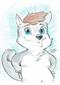 caricature version of Cy by SomePervyDog