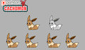 Eevee - Sit Action [WIP shimeji][animated]