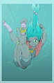 Cat falling in water by darkbunny666