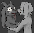 asriel and ralsei sitting in a tree... by mc1