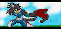 N0n3 fighting Pose by NoN4M3
